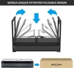 REPTI ZOO Collapsible 60 Gallon 36" Wide Reptile Tank, Tempered Glass Large Reptile Terrarium 36"x18"x24", Black PVC Back, Front & Top Ventilation & Anti Escape Lid, Easy Folding - Image 6