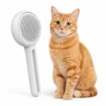 Deshedding Brush for Cats and Dogs, Gentle Grooming Tool Removes Loose Hair and Undercoat, Slicker Brush for All Coat Types, Reduces Shedding and Tangles - Image 3