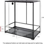 REPTI ZOO Large Reptile Terrarium, Vertical Reptile Tank, Wide & Tall Chameleon Cage with Top Screen Ventilation (36" W X 18" D X 36" H (Glass)) - Image 5