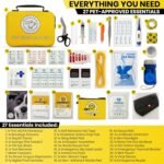 Dog First Aid Kit – Essential Items Pet Emergency Kit Accessories for Car, Travel, Hunting, Hiking & Camping Gear with Mini Pouch for Home, Office & Outdoor Adventures - 55 pcs - Image 3