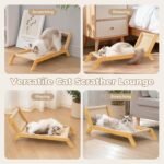 Avont Cat Scratcher Bed, Natural Sisal Scratching Pad Solid Wood Frame Cat Lounge Chair Couch for Indoor Cats -Extra Large - Image 6