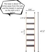 SHENGOCASE Solid Wood Wall Leaning Cat Ladder for Indoor Cats and Small Medium Dog, Stair Step for Window Bed, Wall Climbing Furniture (47.2") - Image 7