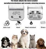 Audoc 3Pack 4FC Blades for Dog Grooming Blades Compatible with Andis,Oster A5,Wahl km10 Dog Clippers,Detachable Dog Clipper Blade for Dog Cat Horse Animal,Size-#4FC, 3/8-Inch Cut Length (9.5mm) - Image 3