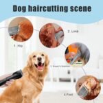 Audoc 3Pack 4FC Blades for Dog Grooming Blades Compatible with Andis,Oster A5,Wahl km10 Dog Clippers,Detachable Dog Clipper Blade for Dog Cat Horse Animal,Size-#4FC, 3/8-Inch Cut Length (9.5mm) - Image 5
