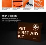 Dog First Aid Kit - Pet Emergency Kit - Water Resistant High Visibility Reflective First Aid Pouch Dog Camping Essentials for Hiking, Backpacking, Sports, Hunting - Image 4
