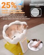 Happi N Pets New Cloud Cat Tree Tower, Cat Scratching Post with Bed, Small Cat Tree, Compact Cat Tower with Scratching Pad & Cloud Soft Perch & Cute Toys, Extra Toy, Bonus Catnip - Image 6