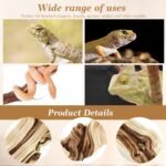 Janinka 14-17" Length Large Wood Reptile Branch for Bearded Dragon Driftwood Reptile Climbing Habitat Decoration for Terrarium Tree Trunk Ornament Gecko Frog Chameleon Spider - Image 5