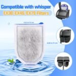 9 Pack Carbon Filter Large Compatible with Tetra Whisper EX30/EX45/EX70 Filters, Replacement Filter Cartridges Compatible with Whisper EX30/EX45/EX70 Filters - Image 3