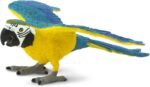 Safari Ltd. Blue and Gold Macaw Figurine - Detailed 4.5" Plastic Bird Figure - Educational Toy for Boys, Girls, and Kids Ages 3+ - Image 5