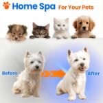 Pet Steam Brush For Cat & Dog - Pets Spray Hair Removal Comb - Cats Indoor Shedding & Grooming Mist Tool - Water Steamer Brushes for Long & Short Haired Dogs - Spritz Defur Comb (Orange) - Image 3