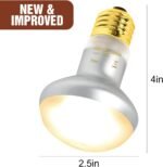 REPTI ZOO 2 Pack Heat Lamp 75W, Intense Basking Spot Simulated Natural Sunlight Heating Lamp Bulb, Heat Emitter UVA Heat Lamp Bulb for Reptile Chickens Pet Brooder - Image 5