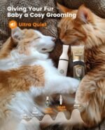 oneisall Dog Clippers and Paw Trimmer Kit 2 in 1 Low Noise Cordless Dog Clippers for Grooming Pet Hair Trimmers for Small and Large Dogs Cats Animals - Image 5