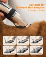 oneisall Dog Clippers and Paw Trimmer Kit 2 in 1 Low Noise Cordless Dog Clippers for Grooming Pet Hair Trimmers for Small and Large Dogs Cats Animals - Image 6