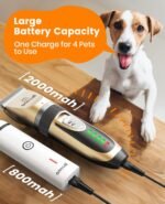 oneisall Dog Clippers and Paw Trimmer Kit 2 in 1 Low Noise Cordless Dog Clippers for Grooming Pet Hair Trimmers for Small and Large Dogs Cats Animals - Image 7