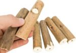 Bonka Bird Toys 1211 Pk6 Natural Bark Sola Sticks, 6-Pack, 3" Long, 1.25" Diameter, Soft Chew and Foraging Toy for Birds, Parrots, Parakeets, Cockatiels, Lightweight, Natural, Safe, Eco-Friendly - Image 3