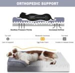 INVENHO Orthopedic Dog Beds Large Sized, XL Washable Dog Sofa with Egg-Crate Foam, Waterproof Lining and Non-Skid Bottom - Image 3