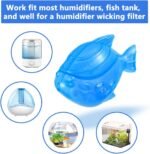 Humidifier Tank Cleaner, 10PCS Universal Humidifier filters fish Compatible with Drop,Droplet, Warm&Cool Mist Humidifiers, Fish Tank, Keep The Water (Fish-blue) - Image 3