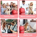 First Aid Bag Empty 4-Piece Set with Large First Aid Backpack, 2 Portable Pouches & Carry Medical Bag for Pet, Car, Travel, Camping, Emergency Supplies Storage (Red Gray) - Image 7