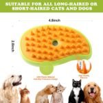 Steam Brush for Cats Shedding, 3 in 1 Steamy Water Pet Hair Removal Comb with Steamer, Spritz Comb for Dog, Indoor Cat Spray Mist Grooming Defur Brush, Cepillo Vapor Gato Perro, Steaming Cleaning Spa - Image 8