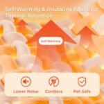 Bedsure Self Warming Dog Beds Large Sized Dog - Comfy Puppy Beds with Removable Washable Cover, Orthopedic Egg Crate Foam Pet Mat, Suitable for Pet Up to 65 lbs - Image 3