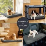 Bedsure Self Warming Dog Beds Large Sized Dog - Comfy Puppy Beds with Removable Washable Cover, Orthopedic Egg Crate Foam Pet Mat, Suitable for Pet Up to 65 lbs - Image 4