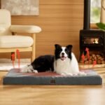 Bedsure Self Warming Dog Beds Large Sized Dog - Comfy Puppy Beds with Removable Washable Cover, Orthopedic Egg Crate Foam Pet Mat, Suitable for Pet Up to 65 lbs - Image 6