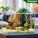 Reptile Feeding Tongs Long Tweezers, 4 Pack Stainless Steel Reptile Tweezers Set, 10.6" Straight & Curved Tweezers with Soft Rubber Tip, for Aquarium Terrarium, Crafts, Reptile Tank Accessories - Image 9