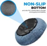 Whiskers & Friends Cat Bed, Cat Beds for Indoor Cats Washable, Orthopedic Soft Fluffy Round Calming Pet Bed for Small to Large Kitty Kittens & Dogs, Small Dog Beds & Furniture - Image 5