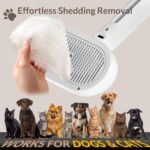 Pet Steam Brush, Shower Bath Brush, Grooming Water Brushes for Long & Short Haired Pets, Cat Steam Brush, Dog Brush for Shedding, Mist Spray Hair Removal Comb(White-Excluding Waterless Shampoo) - Image 4