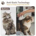 Pet Steam Brush, Shower Bath Brush, Grooming Water Brushes for Long & Short Haired Pets, Cat Steam Brush, Dog Brush for Shedding, Mist Spray Hair Removal Comb(White-Excluding Waterless Shampoo) - Image 6