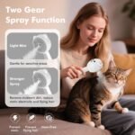 4 in 1 Pet Steam Brush for Cat & Dog, Cat Steam Brush for indoor Cats, Self Cleaning Shedding & Grooming Tool with Waterless Shampoo, Pet Spray Hair Removal Comb with Release Button & Water Tank - Image 4
