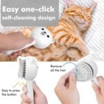 4 in 1 Pet Steam Brush for Cat & Dog, Cat Steam Brush for indoor Cats, Self Cleaning Shedding & Grooming Tool with Waterless Shampoo, Pet Spray Hair Removal Comb with Release Button & Water Tank - Image 5