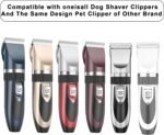 Audoc 3Pack Dog Grooming Blades Compatible with ONEISALL Pet Clippers，Low Noise，Made of Stainless Steel Pet Clipper Blade - Image 3