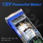 Dog Grooming Clippers, Professional 12V Heavy Duty Pet Clippers, Large Dog Shaver for Thick Coat,Plug-in Pet HairTrimmer with Guard Combs Brush for Dogs Cats - Image 3