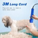 Dog Grooming Clippers, Professional 12V Heavy Duty Pet Clippers, Large Dog Shaver for Thick Coat,Plug-in Pet HairTrimmer with Guard Combs Brush for Dogs Cats - Image 5