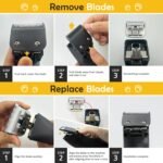 Detachable Steel Pet Dog Clipper Blades, Size-4F, Compatible with Andis Cut Length 3/8" - Image 4