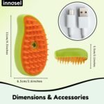 Cat Steam Brush for Shedding, Steamy Grooming Comb with Anti-Static Spray for Cats & Dogs, Gentle Defur Comb for Tangled & Loose Hair, Ergonomic Pet Mist Brush Design, Cepillo de Vapor para Gato Perro - Image 7