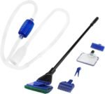 AQUANEAT Aquarium Vacuum Siphon, Hand Pump Fish Tank Water Changer, with Fish Net Algae Scraper 5 in 1 Cleaning Set - Image 2