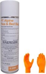 Alpine Flea & Bed Bug Pressurized Insecticide - Heavy Duty flea and Bed Bug Control with USA Supply Protective Gloves and Pest Identification Card - Image 2