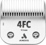 Andis 72620 CeramicEdge Carbon-Infused Steel Pet Clipper Blade, Size-4FC, 3/8-Inch Cut Length, Stainless Steel - Image 2
