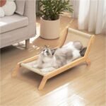 Avont Cat Scratcher Bed, Natural Sisal Scratching Pad Solid Wood Frame Cat Lounge Chair Couch for Indoor Cats -Extra Large - Image 2