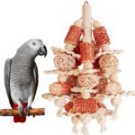 Bird Toys, Natural Corn Stick Parrot Toys Hanging in Bird Cages，for Small and Medium-Sized Macaws,African Grey,Cockatoos,Cockatiel,Sun Conure，Amazon Parrots - Image 2