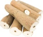 Bonka Bird Toys 1211 Pk6 Natural Bark Sola Sticks, 6-Pack, 3" Long, 1.25" Diameter, Soft Chew and Foraging Toy for Birds, Parrots, Parakeets, Cockatiels, Lightweight, Natural, Safe, Eco-Friendly - Image 2