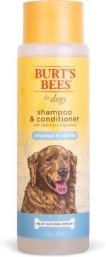 Burt's Bees for Pets Coconut Vanilla Shampoo & Conditioner - 2-in-1 Dog Shampoo and Conditioner with 98.2% Naturally Derived Ingredients - Coconut Vanilla Dog Shampoo & Conditioner - Image 2