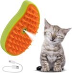 Cat Steam Brush for Shedding, Steamy Grooming Comb with Anti-Static Spray for Cats & Dogs, Gentle Defur Comb for Tangled & Loose Hair, Ergonomic Pet Mist Brush Design, Cepillo de Vapor para Gato Perro - Image 2