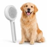 Deshedding Brush for Cats and Dogs, Gentle Grooming Tool Removes Loose Hair and Undercoat, Slicker Brush for All Coat Types, Reduces Shedding and Tangles - Image 2