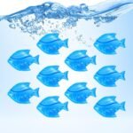 Humidifier Tank Cleaner, 10PCS Universal Humidifier filters fish Compatible with Drop,Droplet, Warm&Cool Mist Humidifiers, Fish Tank, Keep The Water (Fish-blue) - Image 2