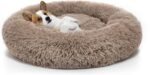 MIXJOY Orthopedic Dog Bed Comfortable Donut Cuddler Round Pet Beds Ultra Soft Washable Dog and Cat Cushion (20''/23''/30'') (23'', Brown) - Image 2