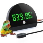 PAIZOO Reptile Thermometer Hygrometer, LED Reptile Tank Thermometer and Humidity Gauge, Rechargeable Digital Hygrometer for Reptile Tank Accessories, Switch Between ℉/℃, Always-on Display Mode - Image 2