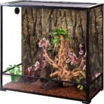 REPTI ZOO Large Reptile Terrarium, Vertical Reptile Tank, Wide & Tall Chameleon Cage with Top Screen Ventilation (36" W X 18" D X 36" H (Glass)) - Image 2